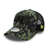 E-Frame Trucker VR46 Poly All Over Print Cap Schwarz – 5617