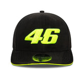 VR46 Original 9FIFTY-Kappe aus schwarzem Wildlederimitat
