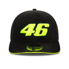 VR46 Original 9FIFTY-Kappe aus schwarzem Wildlederimitat