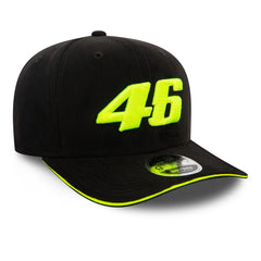 VR46 Original 9FIFTY-Kappe aus schwarzem Wildlederimitat