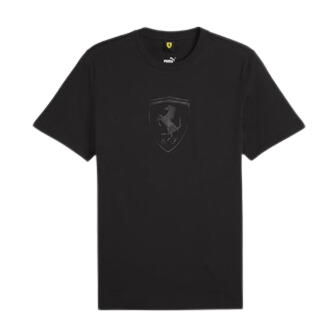 T-shirt tono su tono Scuderia Ferrari Race Big Shield Motorsport da uomo
