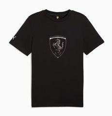 Scuderia Ferrari Race Tonal Big Shield Tee Uomo - Black