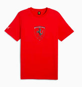 Scuderia Ferrari Race Tonal Big Shield Tee Uomo - Red