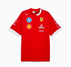T-shirt Piloti Scuderia Ferrari 2025 da uomo