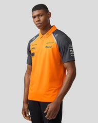 Official Mens Mclaren Formula 1 Team Polo Shirt - Papaya/Phantom
