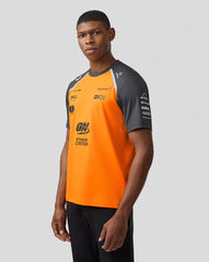 Official Mens Mclaren Formula 1 Team Set Up T-Shirt - Papaya/Phantom