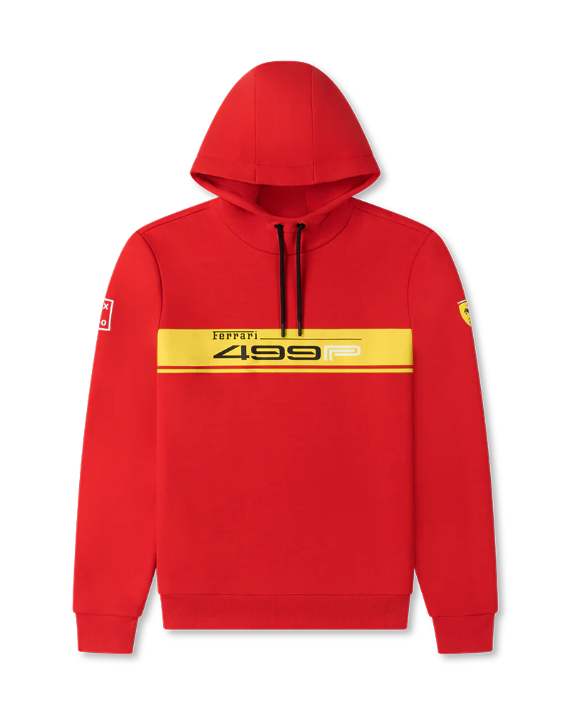 Ferrari Hoodie - 499P Stripe - RED - UNISEX