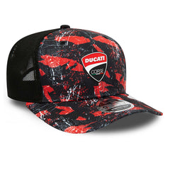 Ducati 9FIFTY Cap Stretch-Snap All Over Print Logo Corse Black 4548 SM