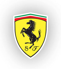 FERRARI-LOGO-AUFKLEBER-SET – Offizielles Lizenzprodukt (5 Stück)