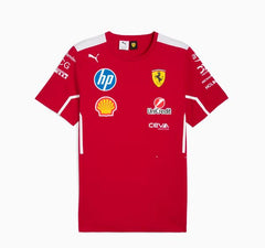 T-shirt Team Scuderia Ferrari HP 2025 da uomo