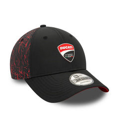 Ducati Motor Logo Crinkle Full Print Adjustable Hat Black 9FORTY