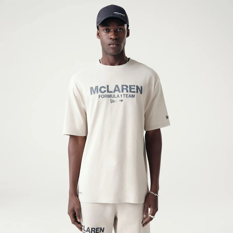 T-Shirt Oversize McLaren Racing Washed Pack - Beige