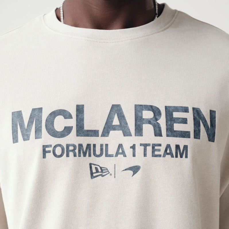 T-Shirt Oversize McLaren Racing Washed Pack - Beige