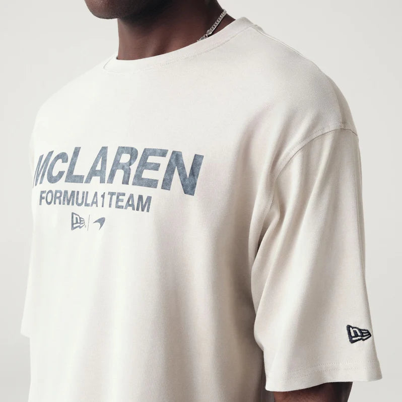 T-Shirt Oversize McLaren Racing Washed Pack - Beige