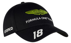 Aston Martin Aramco Cognizant Lance Stroll Cap - Black