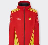 Scuderia Ferrari Hypercar Le Mans 2024 Men's Team Rain Jacket - Red