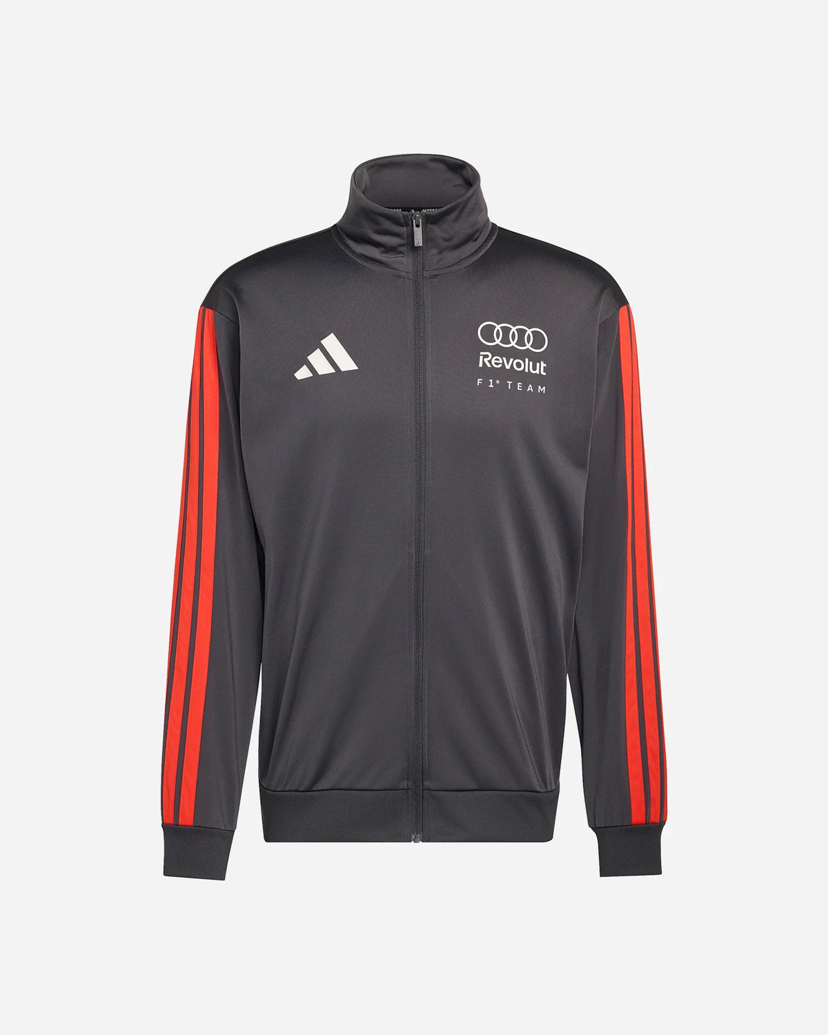 ADIDAS PERFORMANCE Felpa con zip Audi Revolut F1® Team DNA grigia e rossa da uomo