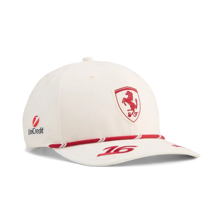 Scuderia Ferrari F1 2026 Charles Leclerc SE Monaco GP Hat - Frosted Ivory