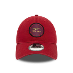 9TWENTY Moto Guzzi Woven Patch Washed Cap Red