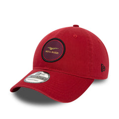 9TWENTY Moto Guzzi Woven Patch Washed Cap Red