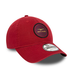 9TWENTY Moto Guzzi Woven Patch Washed Cap Red