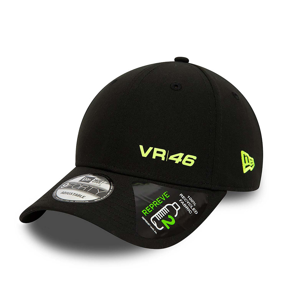 Cappellino 9FORTY Regolabile VR46 Repreve Nero - 4556